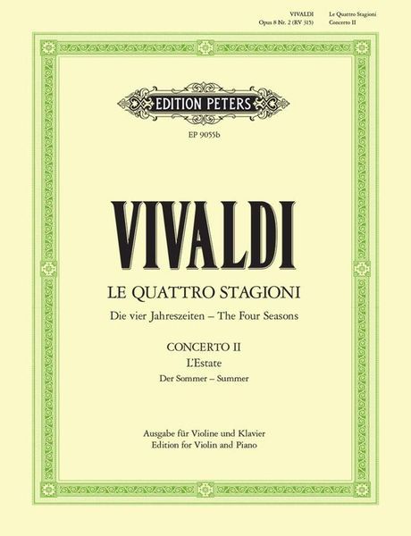 Jahreszeiten, Violin Concerto No. 2 : Pf reduction.