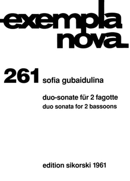Duo Sonata For Two Bassoons (1977).