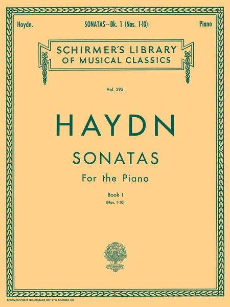 20 Sonatas For Piano : Book 1 / edited and Fingered by Ludwig Klee and Sigmund Lebert.