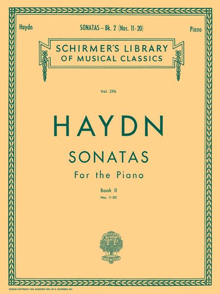 20 Sonatas For Piano : Book 2 / edited and Fingered by Ludwig Klee and Sigmund Lebert.