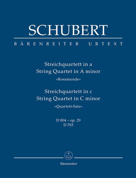 String Quartet In A Minor, D. 804 / String Quartet In C Minor D. 703 (Fragment).