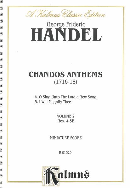 Chandos Anthems Nos. 4 And 5.