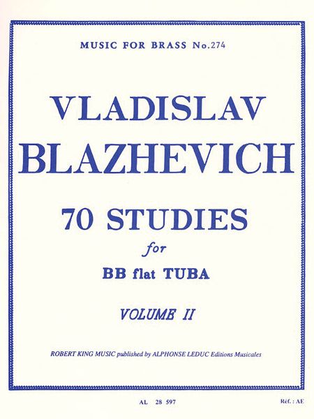 70 Studies For Bb Flat Tuba : Vol. 2.