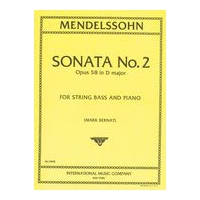 Sonata No. 2, Op. 58 In D Major : For String Bass and Piano.