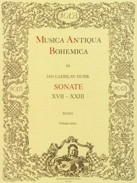 Sonate XVII-XXIII, Vol. Terzo : For Piano = Sonatas 17-23 : For Piano.