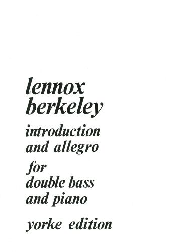 Introduction and Allegro : For String Bass and Piano (1970).