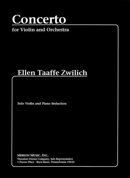 Concerto : For Violin & Orchestra - Piano reduction.