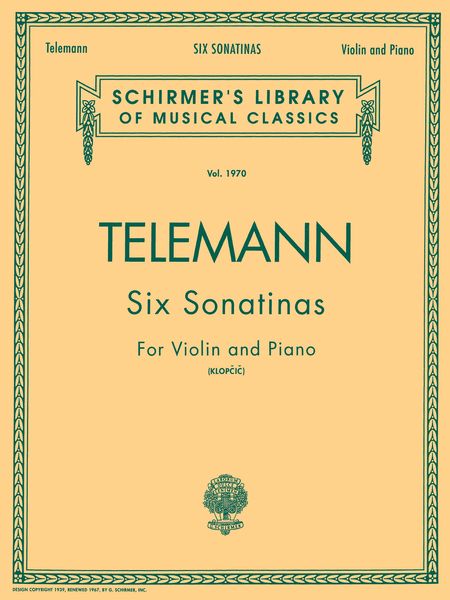 Six Sonatinas : For Violin & Piano.