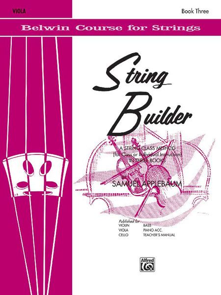 Belwin String Builder, Vol. 3 : For Viola.