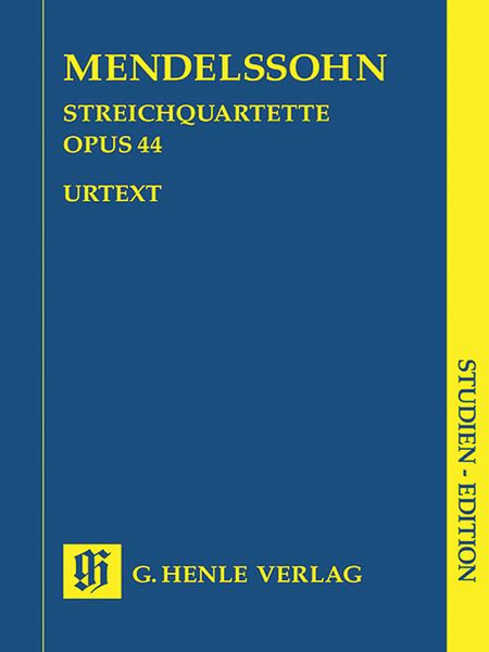 String Quartets Op. 44, Nos. 1,2,3 / edited by Ernst Herttrich.