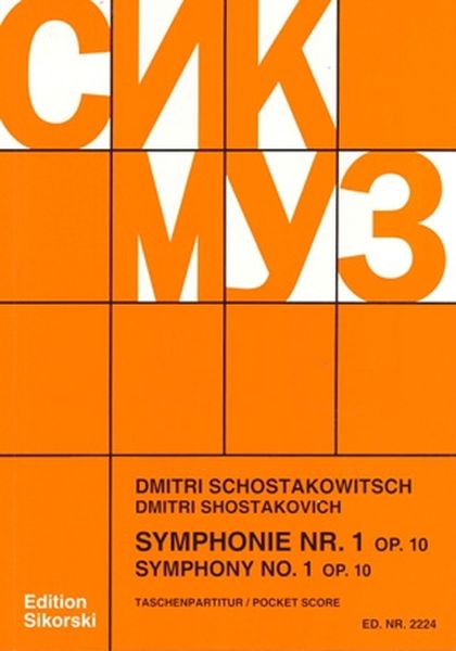 Symphony No. 1, Op. 10.