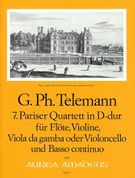 Paris Quartet No. 7 In D Major : For Flute, Violin, Viola Da Gamba/Cello and Basso Continuo.