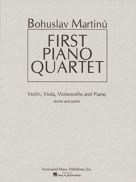 First Piano Quartet.