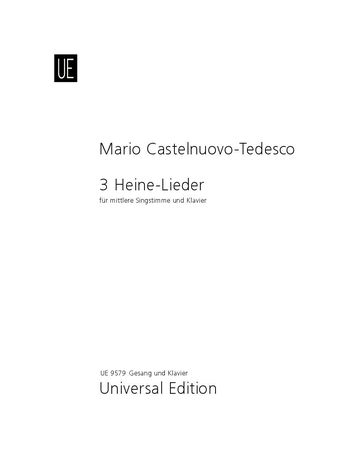 Drei Heine-Lieder (Tre Posie Di Heine) : Für Gesang und Klavier (1926).