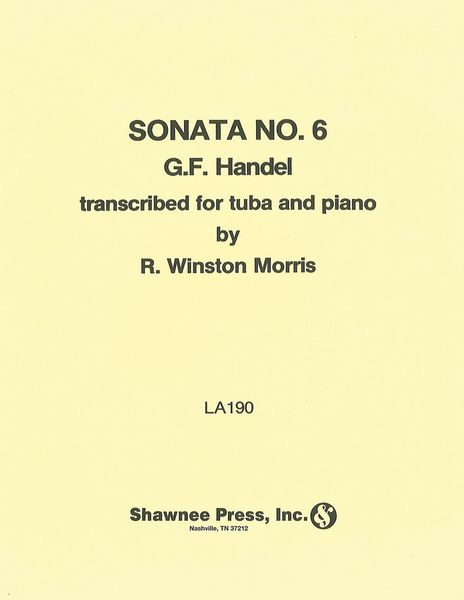 Sonata No. 6 : For Tuba and Piano.