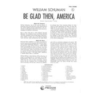 Be Glad Then, America : For Band.