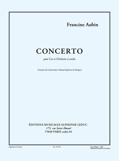 Concerto : For Horn and String Orchestra - Piano reduction.
