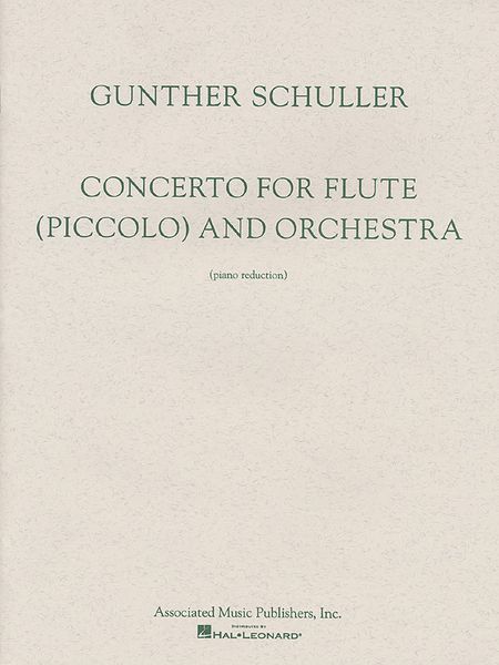 Concerto : For Flute (Piccolo) and Orchestra - Piano reduction.