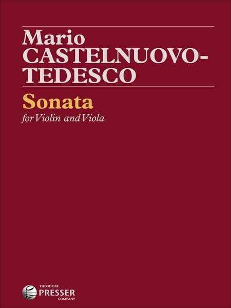 Sonata : For Violin and Viola.