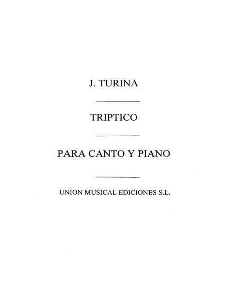 Triptico : Voice and Piano.