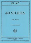 40 Characteristic Studies For Horn.