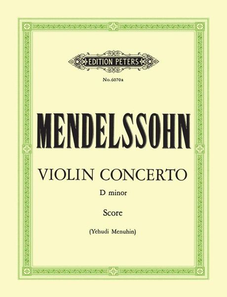 Concerto In D Minor : For Violin & Orchestra - Score Only.
