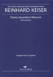 St. Mark Passion : For Soli SATTBB, Mixed Choir, 2 Vlns, 2 Violas, Cello/Bass, Basso Continuo.