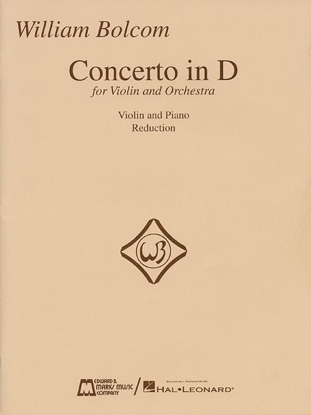 Concerto In D : For Violin and Orchestra - Piano reduction.