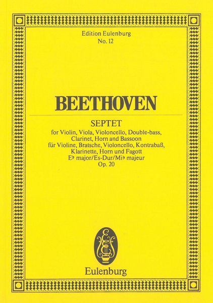 Septet In E Flat Major, Op. 20.