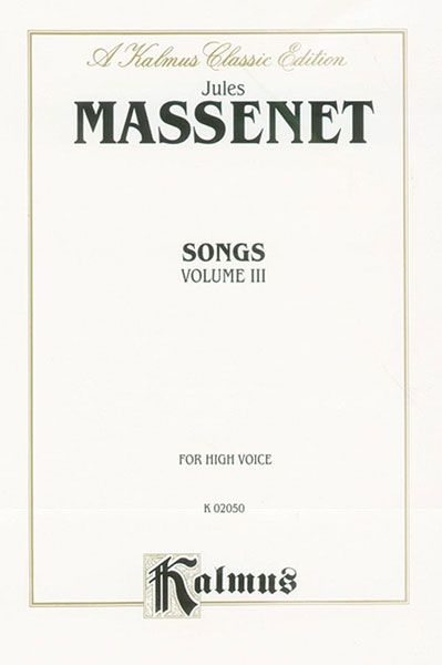 Songs, Vol. 3 : For High Voice.
