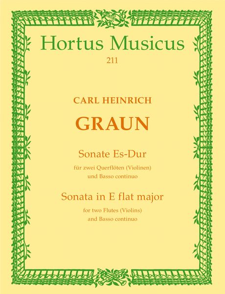 Sonata In Eb : For 2 Flutes (Violins) and Basso Continuo.