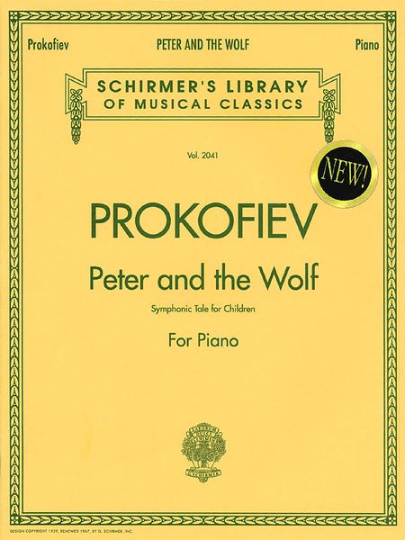 Peter and The Wolf, Symphonic Tale For Children : For Piano.