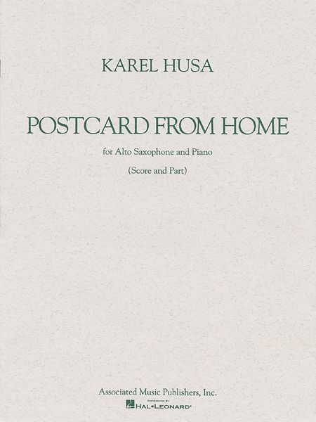Postcard From Home : For Alto Saxophone & Piano.
