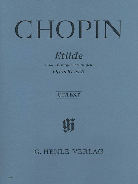 Etude, Op. 10 Nr. 3 In E Major : For Piano.