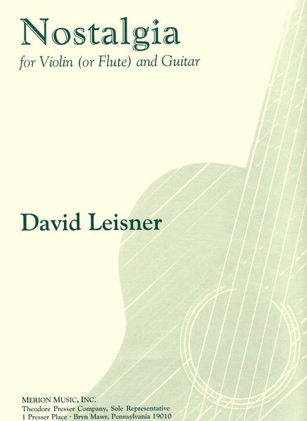 Nostalgia : For Violin (Or Flute) and Guitar.