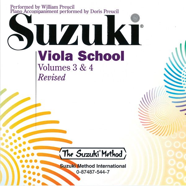 Suzuki Viola School, Vol. 3 and 4 : Compact Disc.