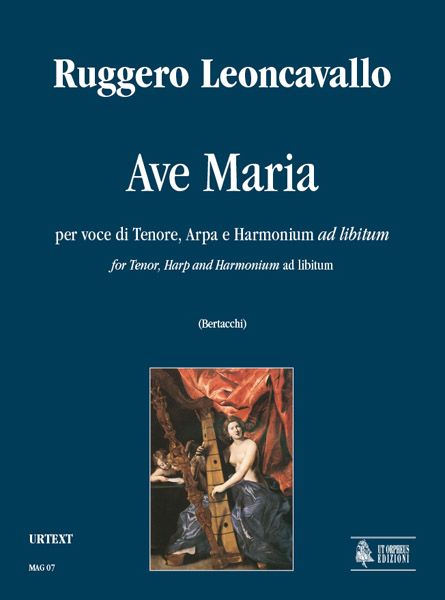 Ave Maria: For Tenor, Harp and Harmonium Ad Libitum / edited by Alessandra Bertacchi.