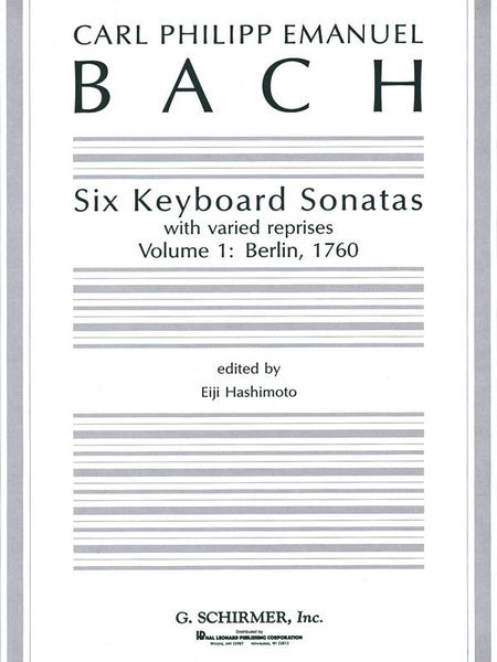 Six Keyboard Sonatas With Varied Reprises, Vol. 1 (Berlin, 1760) / edited by Eiji Hashimoto.