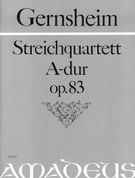 String Quartet In A Major, Op. 83 / edited by Bernhard Päuler.