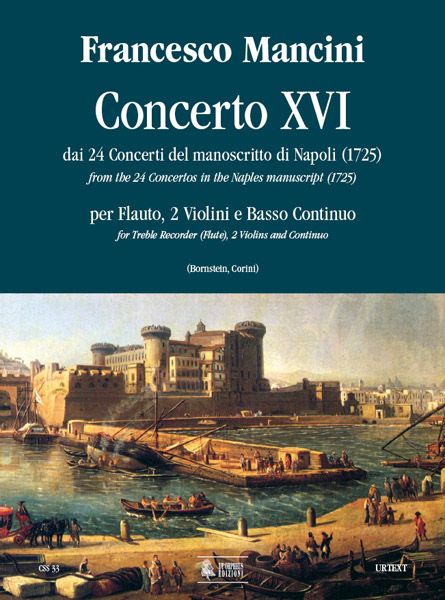 Concert XVI : For Flute, Two Violins and Basso Continuo.