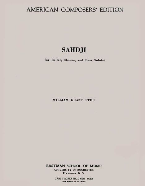 Sahdji : For Chorus & Orchestra.
