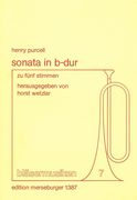 Sonata In B-Dur : Zu Fenf Stimmen / herausgegeben von Horst Wetzlar.