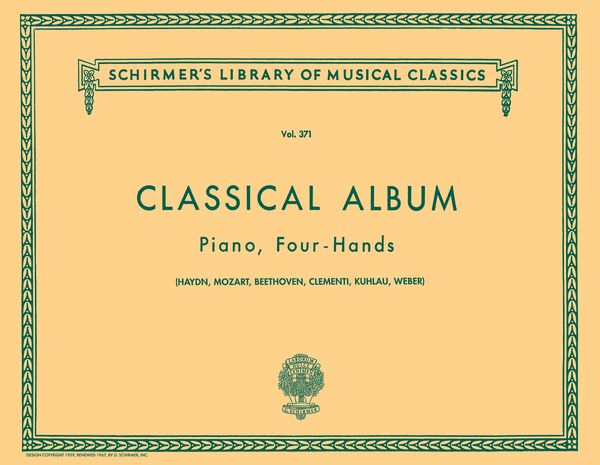 Classical Album For Piano Four Hands.