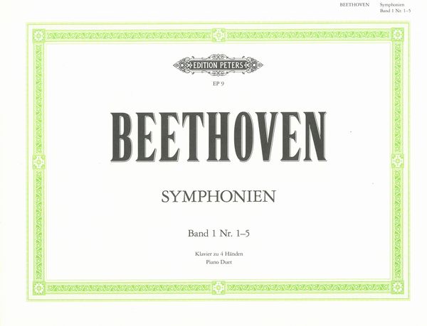 Symphonies, Vol. 1, Nos. 1-5 : For Piano Duet / arranged by Hugo Ulrich.