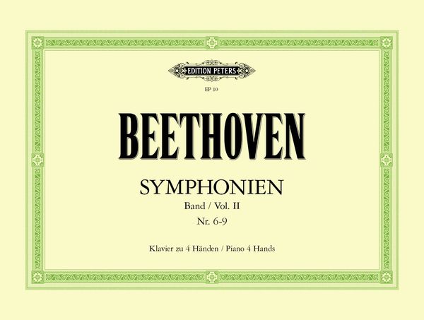 Symphonies, Vol. 2, Nos. 6-9 : For Piano Duet / arranged by Hugo Ulrich.