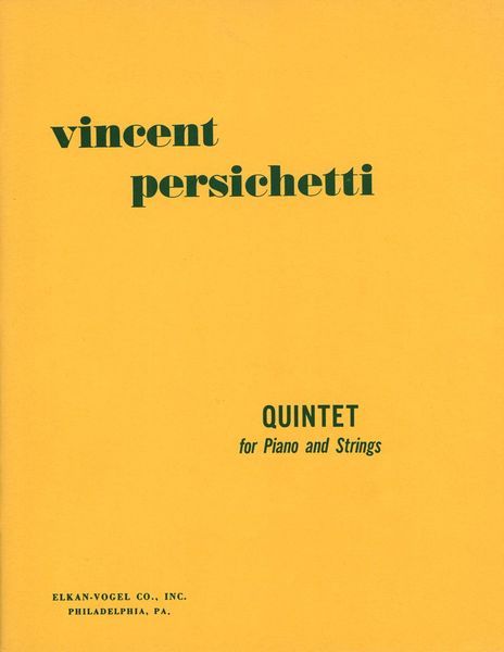 Quintet, Op. 66 : Piano & Strings.