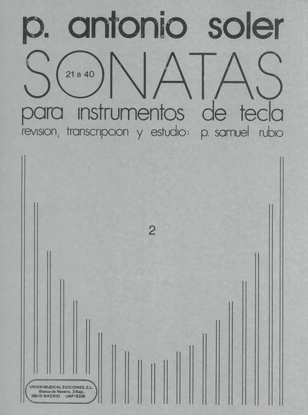 Sonatas, Tomo 2 Nos. 21-40 : Para Instrumentos De Tecla.