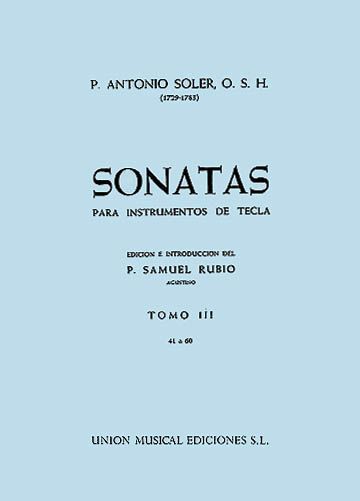 Sonatas, Tomo 3 Nos. 41-60 : Para Instrumentos De Tecla.
