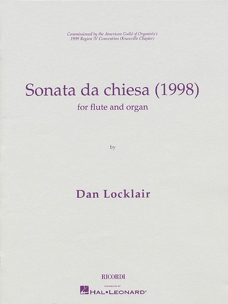 Sonata Da Chiesa : For Flute and Organ (1998).