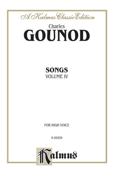 Songs, Vol. 4 : For High Voice.